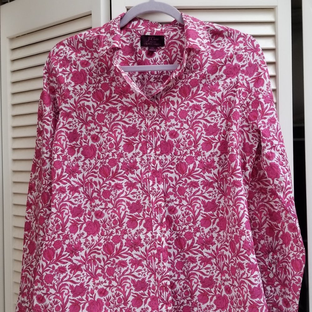 J. Crew Liberty Print Floral Blouse, M